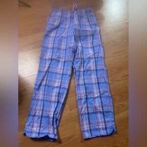 L.L. Bean Blue Plaid Pajama Pants